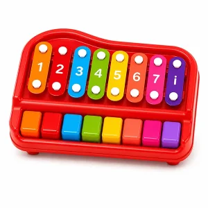 2-in-1 Mini Musical Xylophone & Piano Keyboard Toy for Kids – 8 Key Colorful Educational Sound Toy