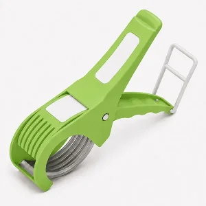 Handheld Vegetable & Fruit Slicer Cutter with Stainless Steel Blades – 2-in-1 Quick Slicing Scissor