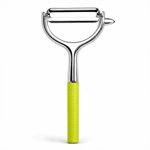 Stainless Steel Vegetable & Fruit Peeler with Ergonomic Grip - Sharp Potato, Cucumber & Apple Slicer for Kitchen (15 cm x 6.5 cm)