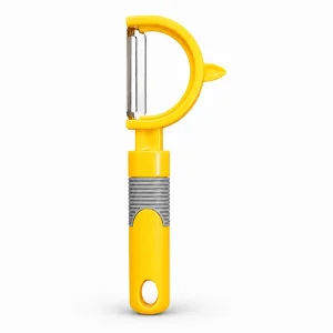 Multifunction Vegetable & Fruit Peeler with Sharp Stainless Steel Blade & Non-Slip Handle (19cm x 5cm)
