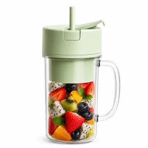 Portable Electric Juicer Bottle 340ml – USB Rechargeable Mini Blender Cup with Straw for Smoothies & Fresh Juices